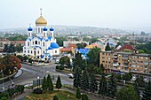 Modern Russian Orthodox cathedral, Uzhhorod, Zakarpattia Oblast Transcarpathian Oblast, Transcarpathia, Zakarpattya, Subcarpathian Rus, Ukraine