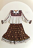 Traditional embroidery, Novoselitsa, Zakarpattia Oblast Transcarpathian Oblast, Transcarpathia, Zakarpattya, Subcarpathian Rus, Ukraine