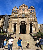 Cathedral of Notre Dame 12 century, Le Puy-en-Velay, Auvergne, France
