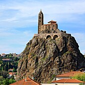Church of St Michel d'Aiguilhe, Le Puy-en-Velay, Auvergne, France