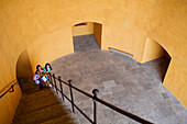 Young girls in the Torres de Quart, Valencia, Spain