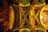 Gotisches Dachgewölbe des Konferenzraums Palau de la Generalitat, Barcelona, Katalonien, Spanien, Europa