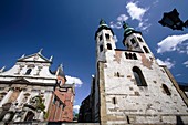 St Peter and Paul's Church and St Andrew Church in Grodzka Street in Cracow, Poland