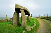 Legananny Dolmen prehistoric megalithic portal tomb cromlech near Banbridge and Castlewellan, Co Down, Ireland 5000 years old