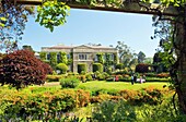 Mount Stewart, 18th C seat of Marquis of Londonderry on shore of Strangford Lough, Ireland Wedding party in the Sunk Garden