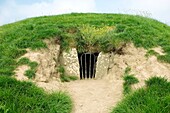 The Mound of the Hostages A prehistoric Neolithic megalithic burial tomb on the Hill of Tara, County Meath, Ireland