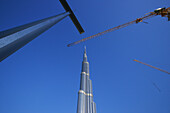 Burj Khalifa, Burj Chalifa, 828 Meter hoch, Baustelle, Dubai, Vereinigte Arabische Emirate, VAE