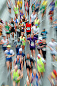 Abstract overview of marathon runners, Running, Leisure & Activities