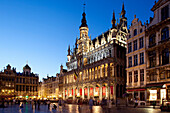 Grand Place - Brussels City Museum at night, Brussels, Flanders, Belgium