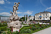 Mirabell Gardens, Statue & Flowers, Salzburg, Salzburger Land, Austria