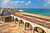 Courtyard of San Cristobal fort, San Juan, Puerto Rico, Caribbean