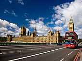Houses of Parliament from Westminster Bridge, London, UK - England