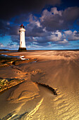 Perch Rock Lighthouse, New Brighton, Merseyside, UK - England