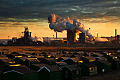 Corus Steelworks at dusk, Redcar, Cleveland, UK - England