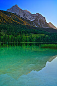 Lake Ferchensee and Wetterstein mountains, Mittenwald - near, Bavaria, Germany