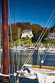 Harbour in autumn, Camden, Maine, USA