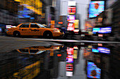 Taxi, Times Square, Manhattan, New York City, New York, USA, North America, America