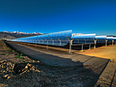 Andasol 1, the first  solar parabolic trough power plant in Europe near Guadix, Calahorra, Granada, Andalusia, Spain