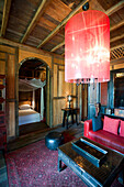 Traditionelles chinesisches Haus im Temple Tree Resort, Lankawi Island, Malaysia, Asien