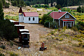Highway 285, Miniatur-Dorf Tiny Town, Colorado, USA, North America, America