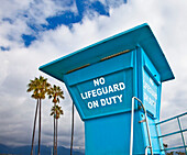 Empty Lifeguard Station, Santa Barbara, CA, USA