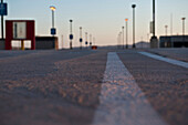 White Stripe on a Road, Phoenix, Arizona, USA