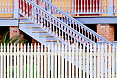 Stairs And White Picket Fence, Louisiana, USA