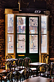 Tables and Chairs in a Tavern, New Orleans, Louisiana, USA
