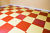 Red and White Checkered Floor, Seattle, Washington, USA