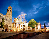 Kathedrale Santa Maria am Abend, Baeza, Andalusien, Spanien