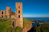 Slains Castle nahe Cruden Bay, Aberdeenshire, Schottland