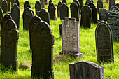Cemetery in the village of Garmon Chapel, Snowdonia National Park, Wales, UK