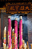 Incense sticks at The Giant Wild Goose Pagoda Da Yanta near Xi, Shaanxi Province, People's Republic of China