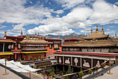 Jokhang Buddhistic Monastery, national sancturary in the historic part of the town of Lhasa, Tibet