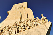 Padrao dos Descobrimentos, Entdeckerdenkmal im Sonnenlicht, Belem, Lissabon, Portugal, Europa