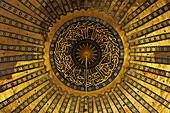 Vault inside of the Hagia Sophia, Istanbul, Turkey, Europe