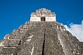 Temple I also known as Temple of the Great Jaguar, Great Plaza, Tikal, El Peten department, Guatemala