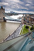 Tower Bridge and Thames River, London, England, UK