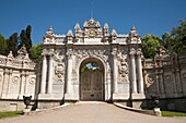 Sultan’s Gate, also known as the Royal and Imperial Gate, Dolmabahce Palace, Istanbul, Turkey