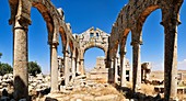 church ruin at the archeological site of Kharab Shams, Dead Cities, Syria, Middle East, West Asia