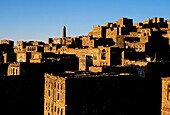 Asia, Yemen, Thula, Himyarite period, the town is very well preserved and includes traditional houses and mosques, stone houses view