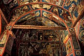 Greece, Cyprus Island, greek part, Nikitari, Panaya Phorbiotissa Asinou Church XII AD, byzantine wall painting