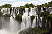 Argentina, Misiones, Iguazu National Park The impressive Iguazu waterfalls - A world heritage site