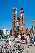 St Mary's Church Old Town Square Cracow Poland