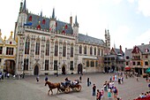 townhall of Bruges at the Burg, Bruges, Belgium