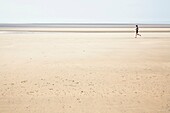 Running on the beach