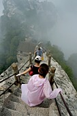 China shaanxi the hua shan sacred mountain situated 120 kms east from xian