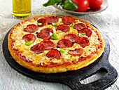 Italian pepperoni thin crust Pizza