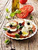 Buffalo mozerella and tomato salad