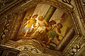 The Spainsih Baroque sytle chapel roof of The Amalfi Cathedral, Italy